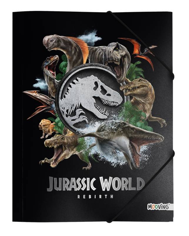 Carpeta 3 Solapas C/Elástico Oficio Mooving Jurassic World 5232