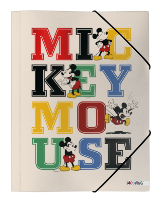 Carpeta 3 Solapas C/Elástico Oficio Mooving Mickey & Friend 5253