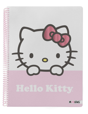 Cuaderno Mooving 29,7 C/Esp T/Semi Rígida 80 Hjs Raya Hello Kitty 8165