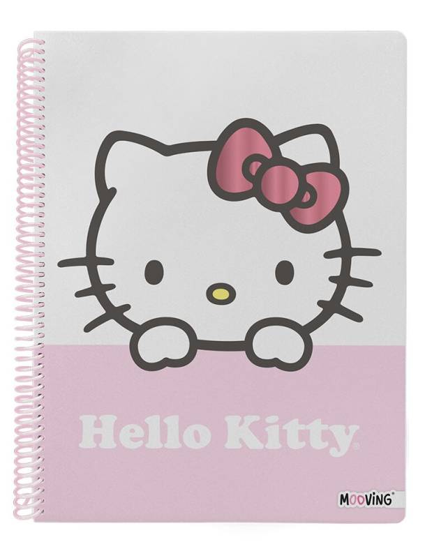 Cuaderno Mooving 29,7 C/Esp T/Semi Rígida 80 Hjs Raya Hello Kitty 8165