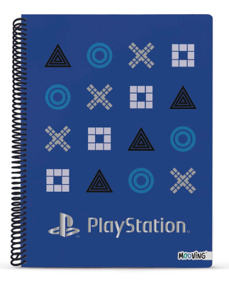 Cuaderno Mooving 29,7 C/Esp T/Semi Rígida 80 Hjs Raya Playstation 8219