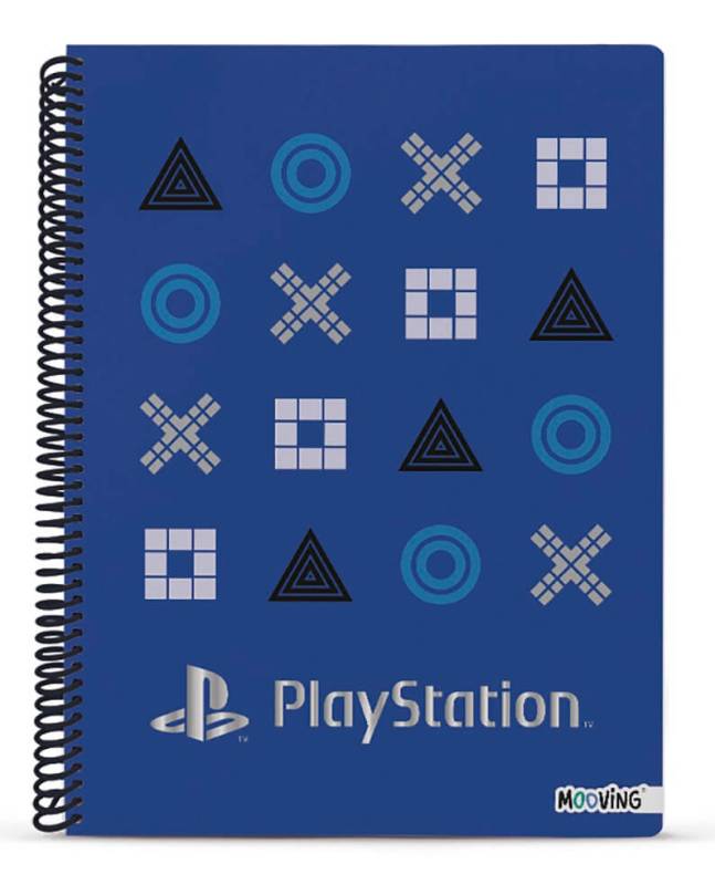 Cuaderno Mooving 29,7 C/Esp T/Semi Rígida 80 Hjs Raya Playstation 8219