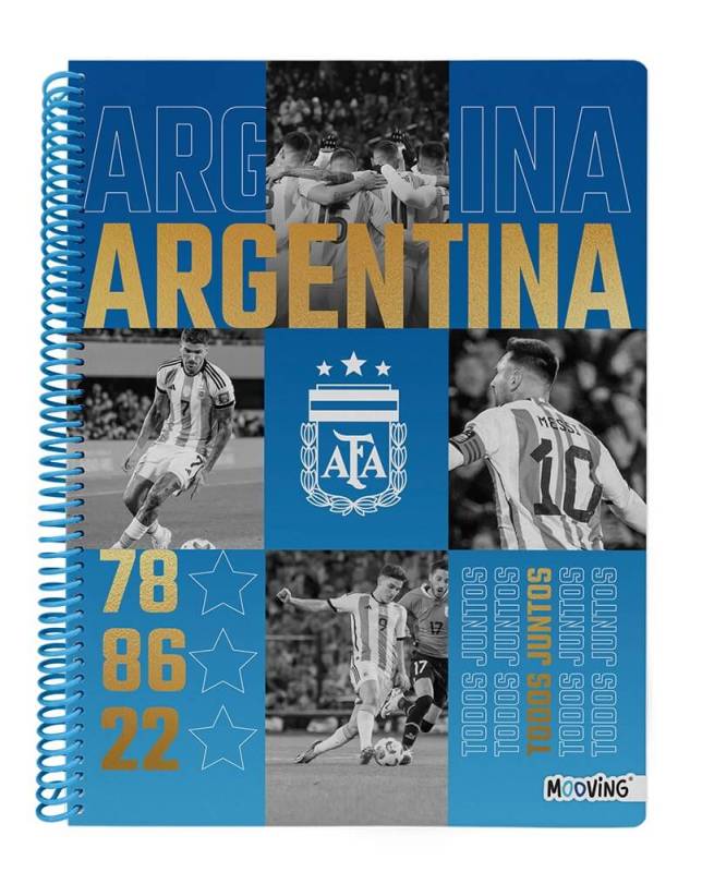 Cuaderno Mooving 29,7 C/Esp T/Semi Rígida 80 Hjs Cuad Afa 12229