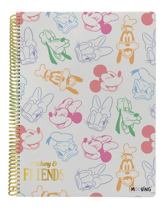 Cuaderno Mooving 29,7 C/Esp T/Semi Rígida 80 Hjs Cuad Mickey & Friends 12253