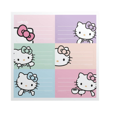 Etiqueta Escolar Mooving (2X6) Hello Kitty 301165