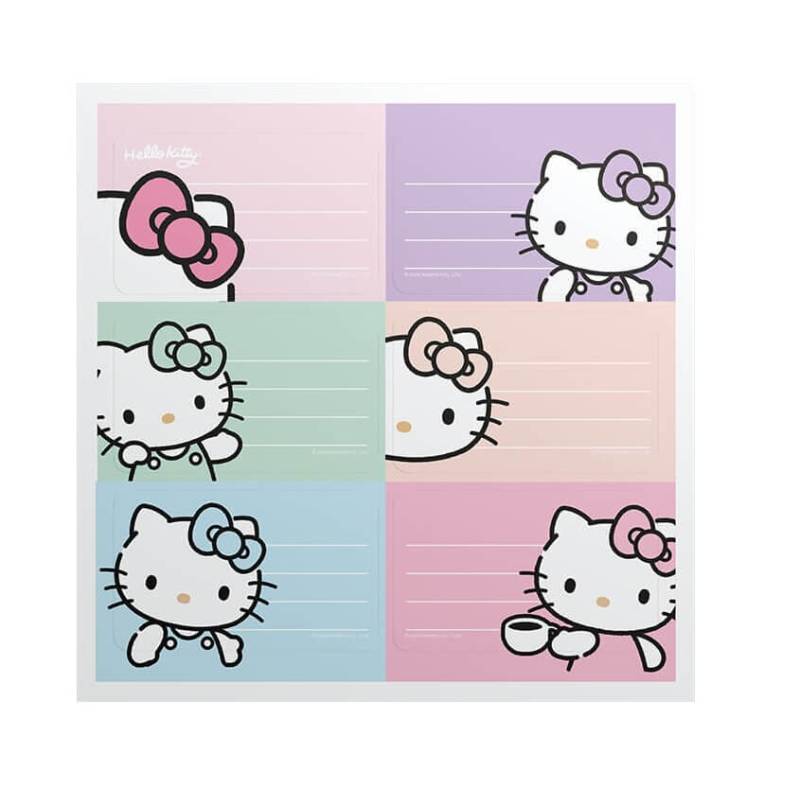 Etiqueta Escolar Mooving (2X6) Hello Kitty 301165