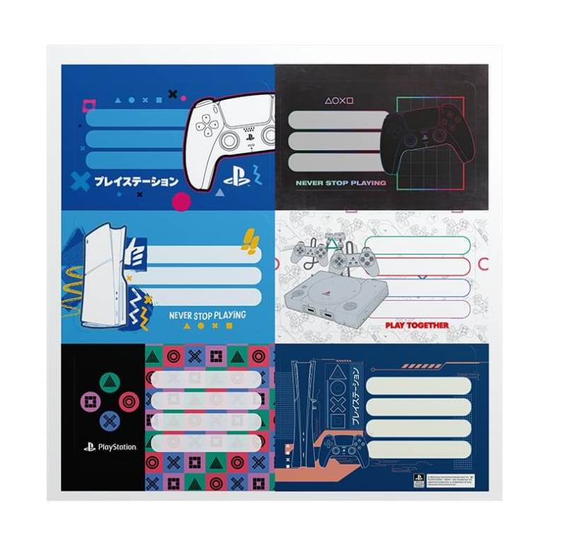 Etiqueta Escolar Mooving (2X6) Playstation 301219