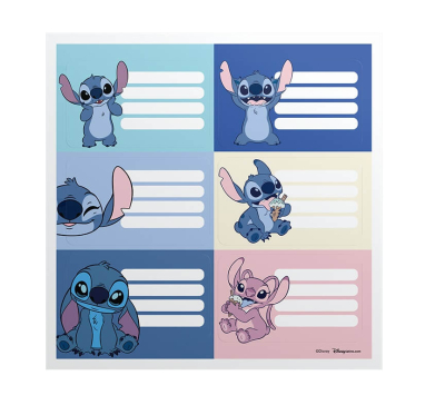 Etiqueta Escolar Mooving (2X6) Stitch 301244