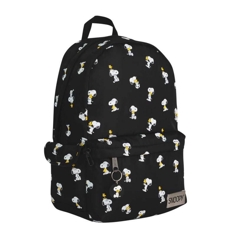 Mochila Mooving Snoopy Black 1635126