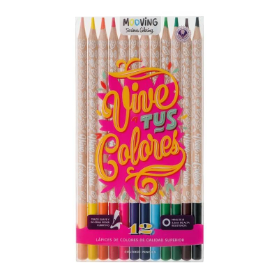 Lapices De Colores Mooving X 12 Colores 3011012