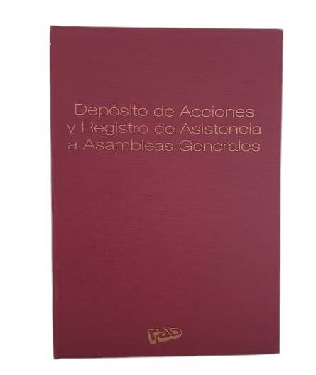 Libro Dep Acciones Y Reg Asist Asamblea 2313 Td 22X32 50 F