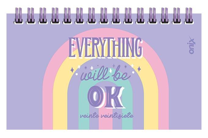Agenda Onix 2027 C/Esp Pocket Rainbow Everyhing Semanal Ag27D009