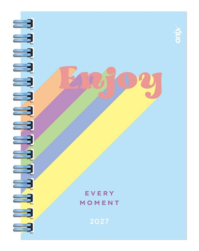 Agenda Onix 2027 C/Esp Rainbow Enjoy 10X15 Diaria Td 320 P