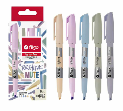 Resaltador Filgo Estuche X 5 Un Lighter Fine Mute