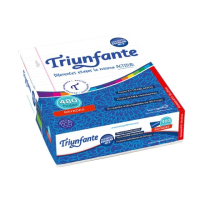 Repuesto Triunfante N°3 X 480 Hjs Rayado