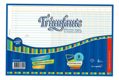 Repuesto Triunfante N°5 Contabilidad 8 Columnas