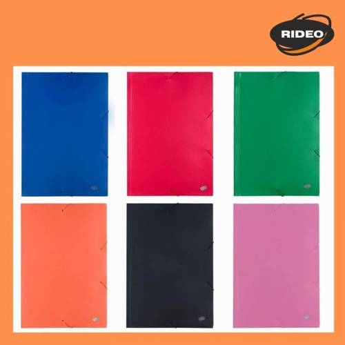 Carpeta Rideo 3 Solapas C/elast Oficio Plast 0163/9 Intense
