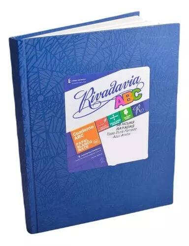 Cuaderno Rivadavia Abc 19X24 Forrado T/D 98 Hjs Cuadriculado Azul