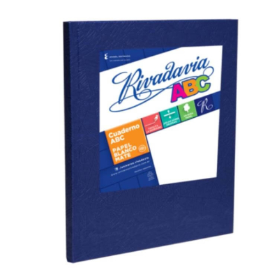 Cuaderno Rivadavia Abc 19X24 Forrado T/D 48 Hjs Cuadriculado Azul