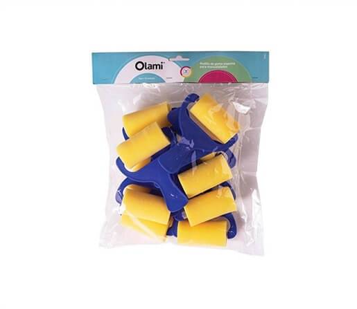 Rodillo De Goma Espuma Olami 7,5Cm Bolsa X 10 Un