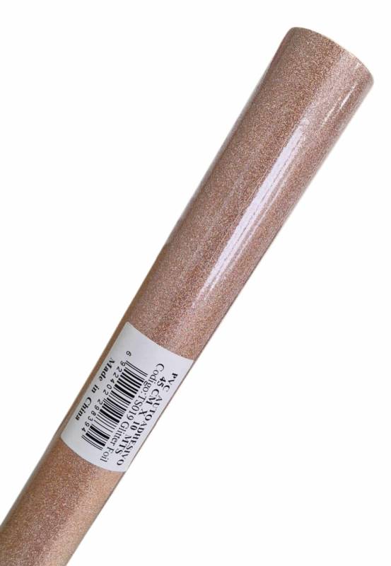Rollo Autoadhesivo 45X10 Mts Glitter Salmón Ts019