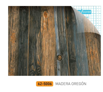 Rollo Autoadhesivo Lama 45X10 Mts Textura Madera Obregón 5006