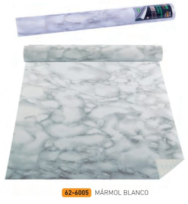 Rollo Autoadhesivo Lama 45X10 Mts Marmol Blanco 6005