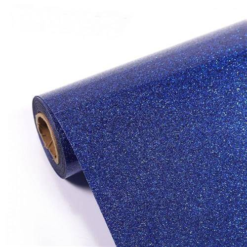 Rollo Autoadhesivo 45X10 Mts Glitter Azul