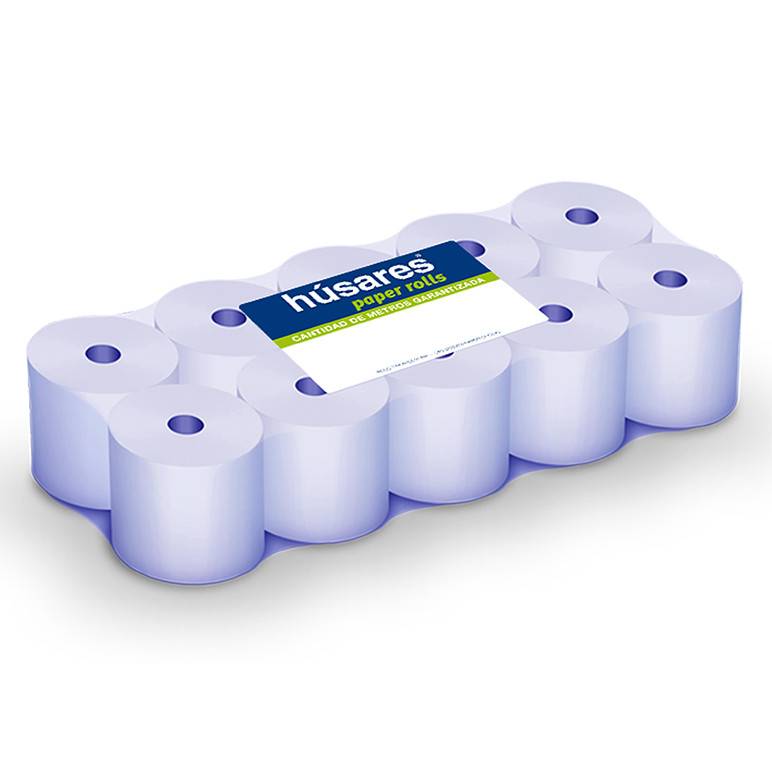Rollo Husares P/Registradora 1120 Termico 57Mm X 20Mts Paq X 10 U
