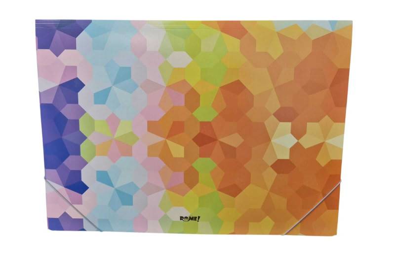 Carpeta 3 Solapas C/Elástico 35X50 Colorfull Rome