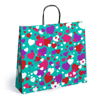 Bolsa P/Regalo Romipack Colour Hearts 30X32