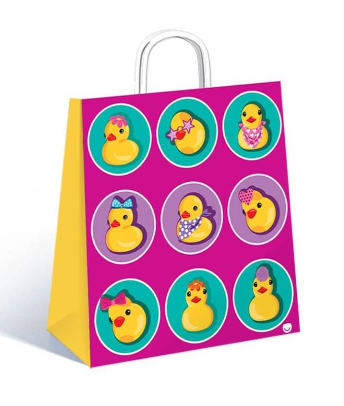 Bolsa P/Regalo Romipack Patitos Pop 22X24