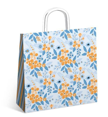 Bolsa P/Regalo Romipack Lines Flowers 30X32