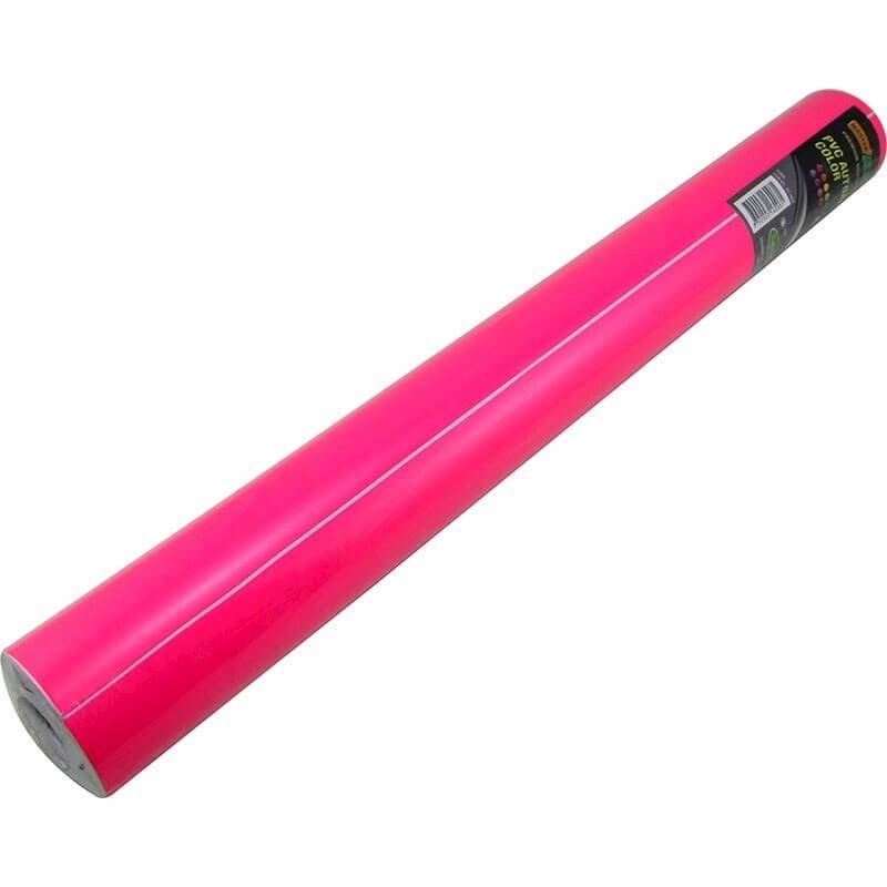 Rollo Autoadhesivo Color 45Cm X 10 Mts Rosa Fluo