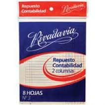 Repuesto Rivadavia N°3 Contabilidad 2 Columnas