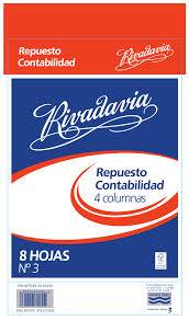 Repuesto Rivadavia N°3 Contabilidad 4 Columnas