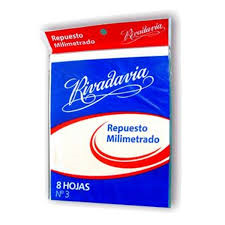 Repuesto Rivadavia N°3 Milimetrado