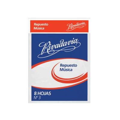 Repuesto Rivadavia N°3 P/Música 8 Hjs