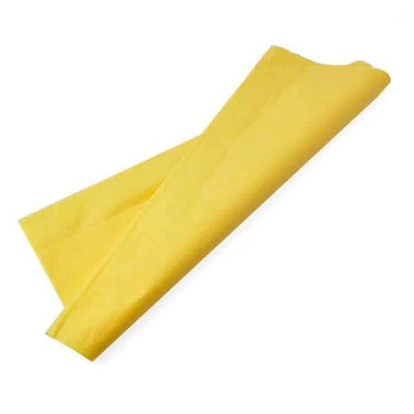 Papel Barrilete Color Amarillo Paq X 10