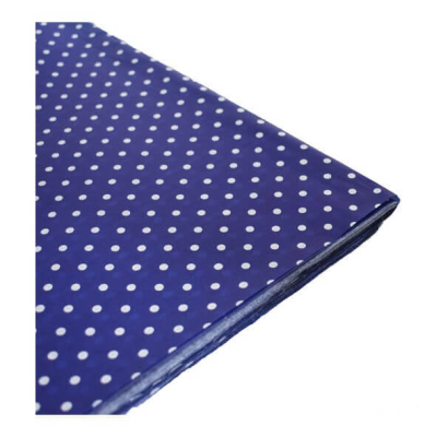 Papel Barrilete Lunares Azul Paq X 10