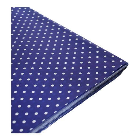 Papel Barrilete Lunares Azul Paq X 10