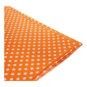 Papel Barrilete Lunares Naranja Paq X 10