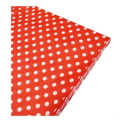 Papel Barrilete Lunares Rojo Paq X 10