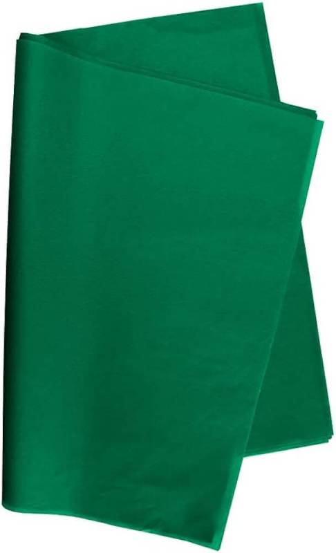 Papel Barrilete Color Verde Oscuro Paq X 50
