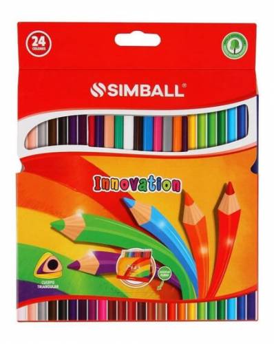 Lapices De Colores Simball Innovation X 24 Largos