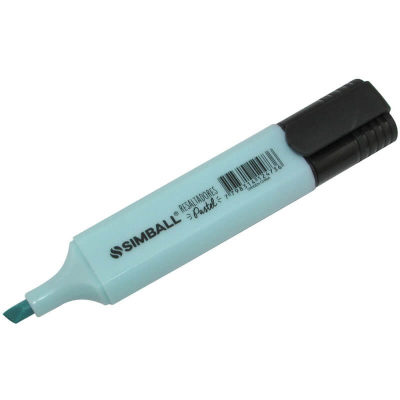 Resaltador Simball Plano Pastel Celeste