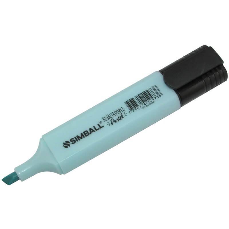 Resaltador Simball Plano Pastel Celeste