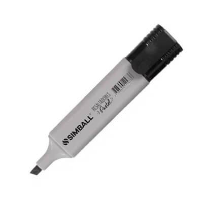 Resaltador Simball Plano Pastel Gris