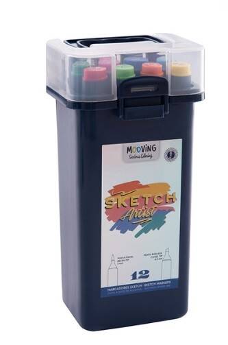 Marcadores Mooving Sketch X 12 Un  3022212