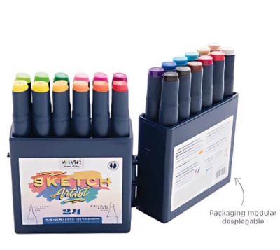 Marcadores Mooving Sketch X 24 Un  3022224